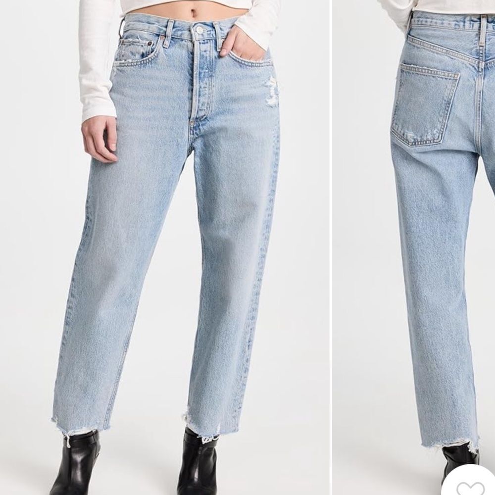 AGOLDE 90s Crop Mid Rise Straight Jean, 25